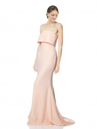 Discount Long Nude Sleeveless Mermaid Black Tie Evening Dress Canada