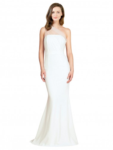Discount Sweep Train Ivory Sleeveless Mermaid Formal Evening Dress Canada
